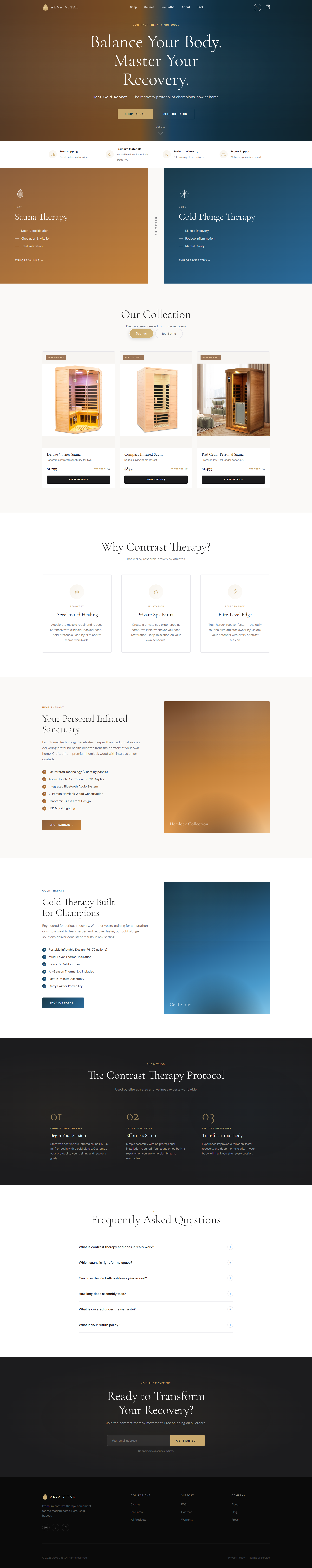 Aeva Vital Homepage Light